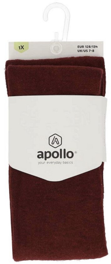 Verpakking met bordeauxrode maillot van Apollo, maat 128/134.