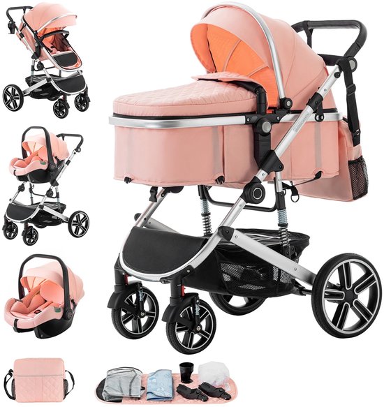 Mila Shop 3 in 1 Kinderwagen - Lichtgewicht - Draagbaar - - Mila - €249,95