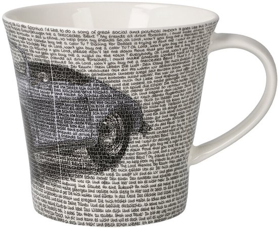 Goebel - Saxa | Koffie / Thee Mok Porsche 356 Aquamarine | Beker - porselein - 350ml - 2 stuks