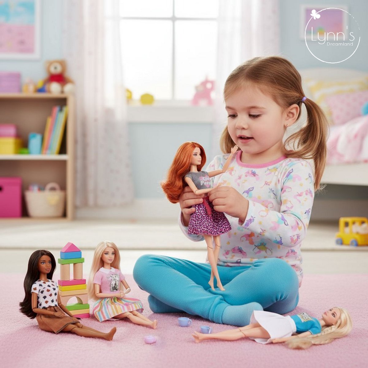 Lynn’s poppenkleertjes - Set ‘Bo’ - Geschikt voor modepop - Set van 5 outfits - Kleding voor modepoppen - Cadeauzakje — afbeelding 7