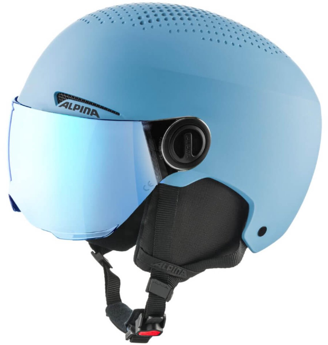 Alpina Zupo Visor Q-Lite Junior Skihelm Met Vizier | Smoke Blue Matt | Q-Lite Blue Cat. 2 | Maat: 48 - 52 cm