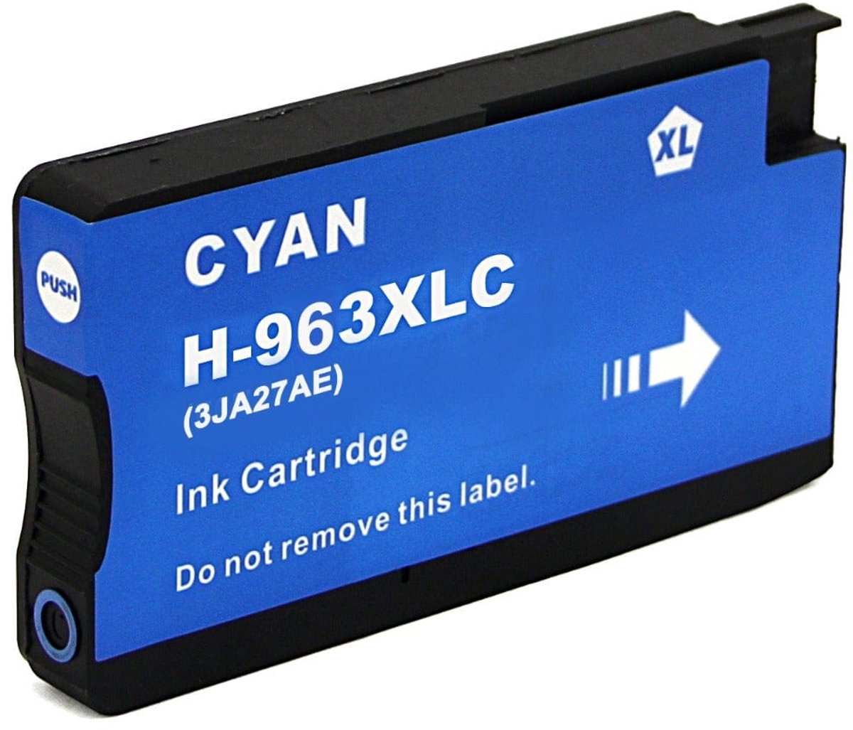 Inktcartridge Geschikt voor HP 963 / 963XL | 1x Cyaan Geschikt voor HP OfficeJet Pro 9010, 9012, 9013, 9014, 9015, 9016, 9018, 9019