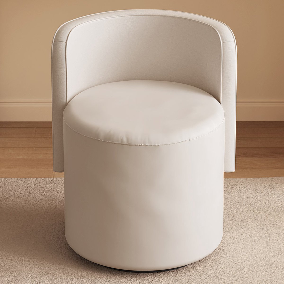 Guyii Meubels Poefs,kruk,Pu Lederen Stoel - Comforabele En Stijlvolle Viltstoel Voor Interieur,Kruk voor de woonkamer,Kruk voor de toonbank,Aanloopkruk voor schoenen om te wisselen bij de deur