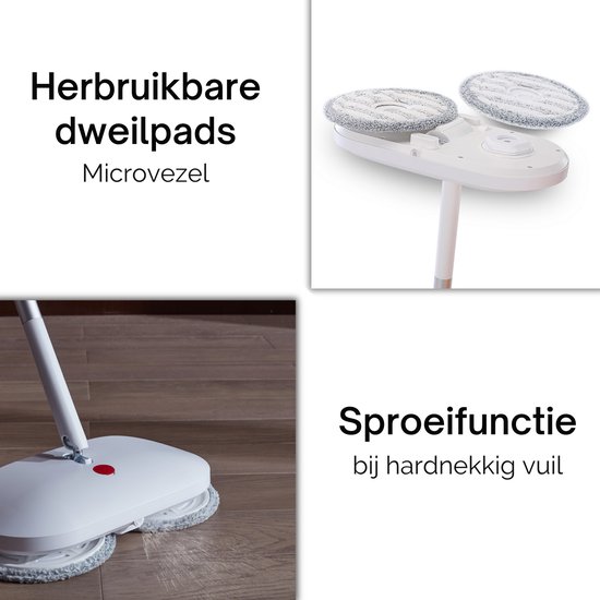 GoScrub® Draadloze Elektrische Dweil - Vloerreiniger GoScrub® Draadloze Elektrische Dweil - Vloerreiniger