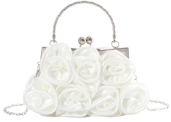 Expatrié Clutch Dames Zwart Crème - Emilie - Stijlvolle schoudertas Expatrié Clutch Dames Zwart Crème - Emilie - Stijlvolle schoudertas