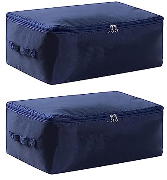 2-pack opbergzakken voor onder het bed met deksel