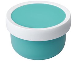 Mepal fruitbox Campus - 300 ml - Inclusief fruitvorkje - Sluit goed af - Snackdoosje - Turquoise