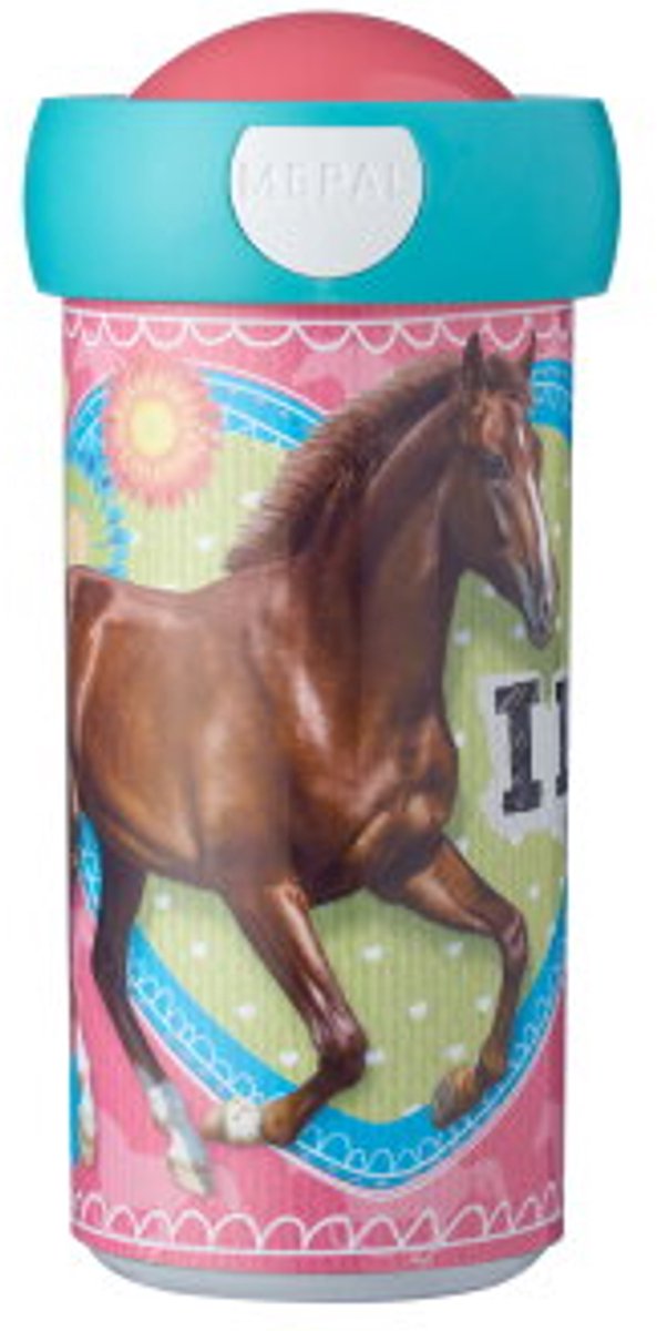 Mepal schoolbeker Campus – 300 ml – Sluit goed af – Drinkbeker voor kinderen – My Horse