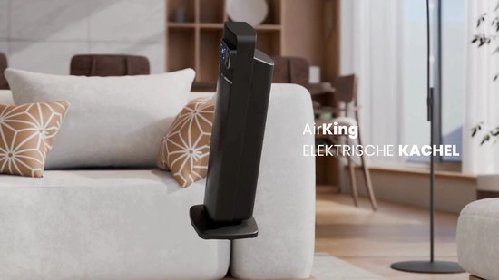 AirKing Elektrische kachel - 2000 Watt - Zwart - Keramische ventilatorkachel met afstandsbediening en timerfunctie