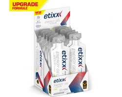 Etixx | Energy Gel + Sodium Limoen | Energiegel met extra natrium | 30g Koolhydraten | 12x40ml