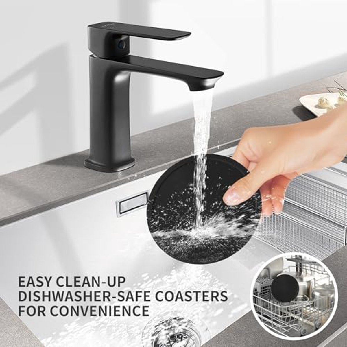 Set van 12 Siliconen Onderzetters voor Dranken - Antislip Onderzetters met Houder