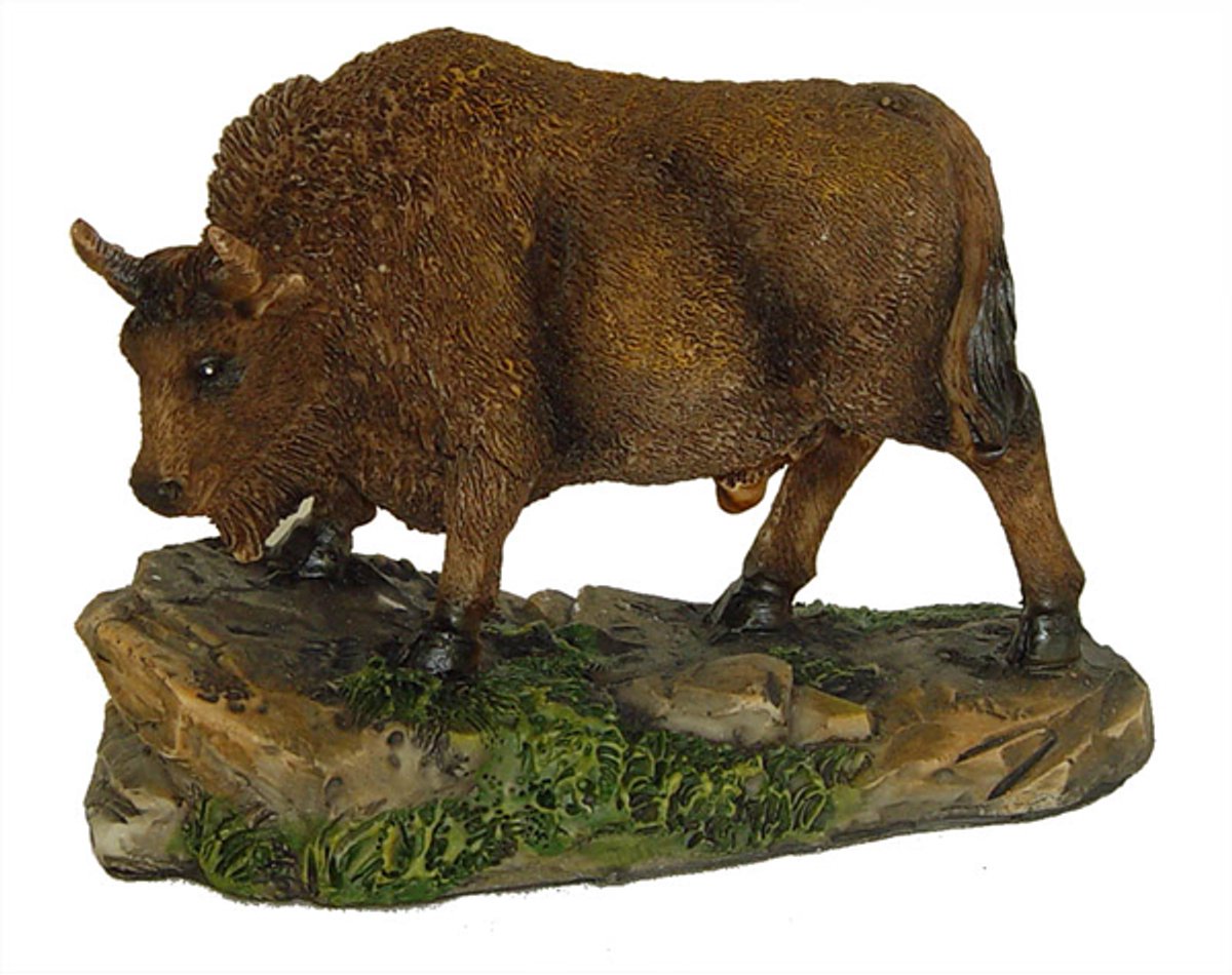 PIA Soft Toys - Bizon beeld - 8 cm