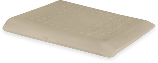 Hauck Aankleedkussen Change N Clean wig luiertafelonderlegger 50 x 70 cm verschoonmat vrij van schadelijke stoffen afwasbaar hygiënisch wikkelmat tot 25 kg onderhoudsvriendelijk (antraciet