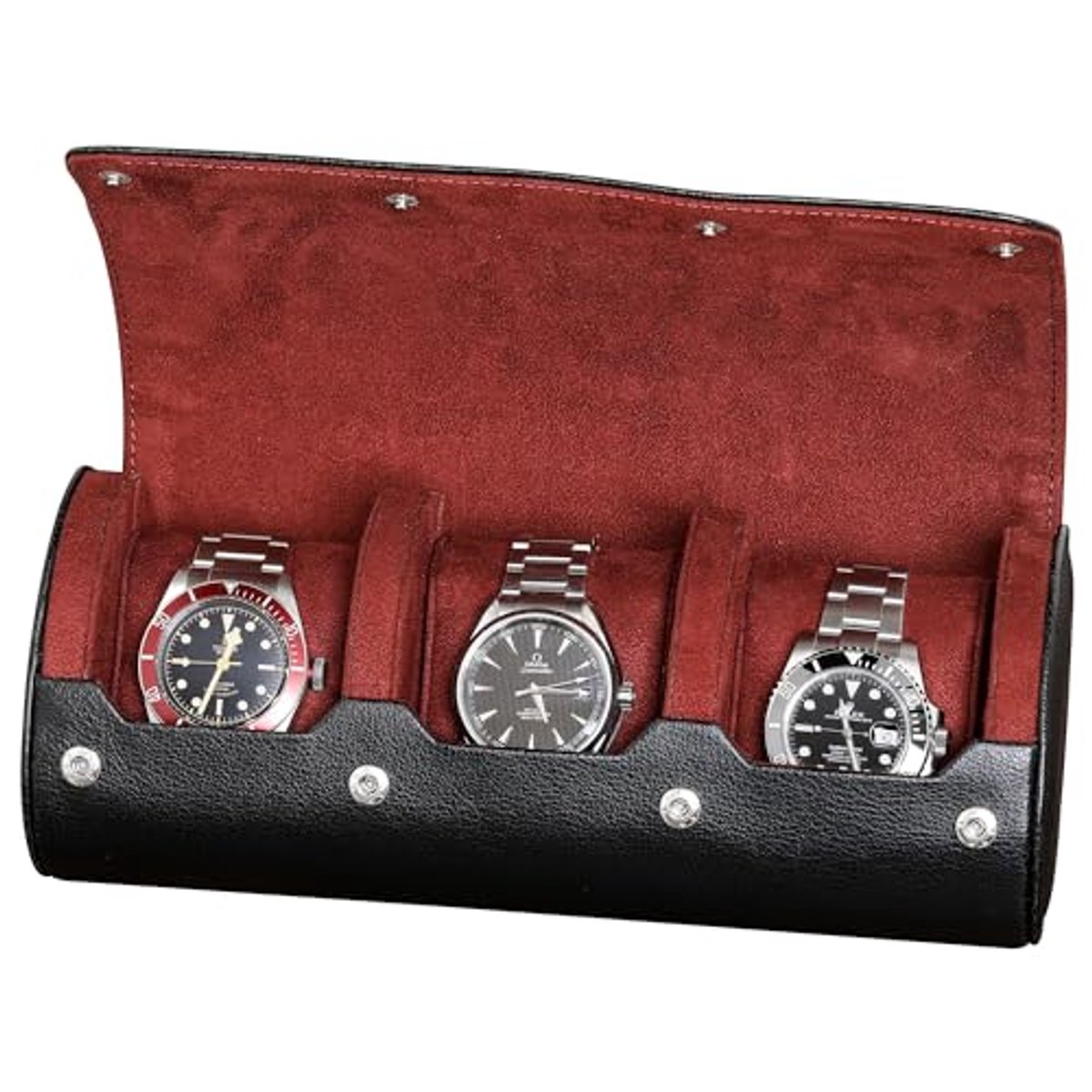 Horlogerol Reistas voor 3 Horloges | Bescherming voor Polshorloges en Smartwatches tot 50 mm