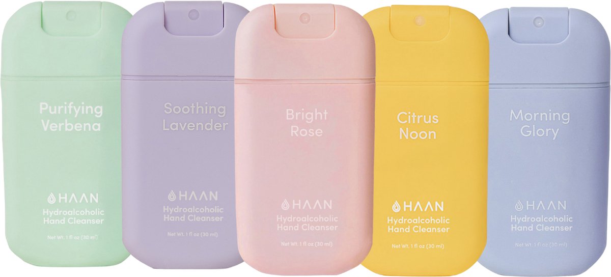 HAAN 5-Pack Mix Handspray Handverzorging Navulbaar 5x 30ml