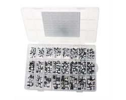 SMD Aluminium Elektrolytische Condensator Assortimentsset – 400 Stuks – 1µF t/m 1000µF – 24 Waarden – 10V–50V – Compacte SMD Condensatoren