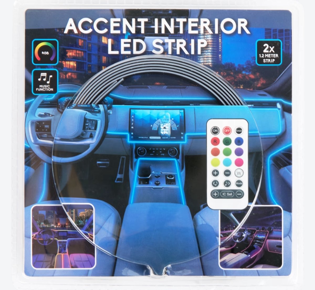 C&C Auto Accent Ledstrip 2 x 1,2 Meter