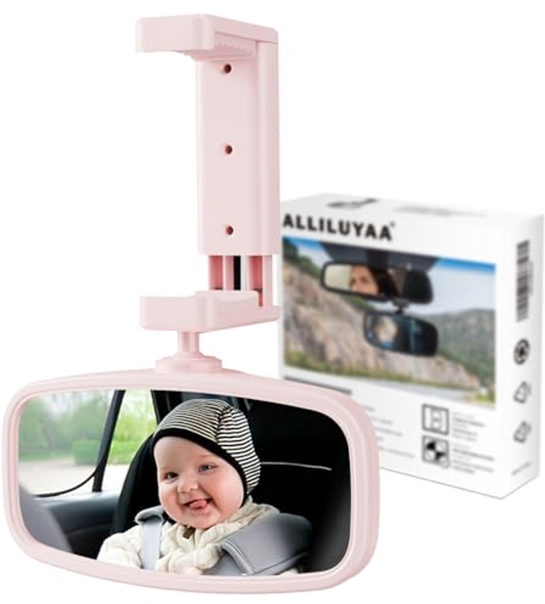Image of 360 Graden Draaibare Autospiegel voor Baby Achterin de Auto