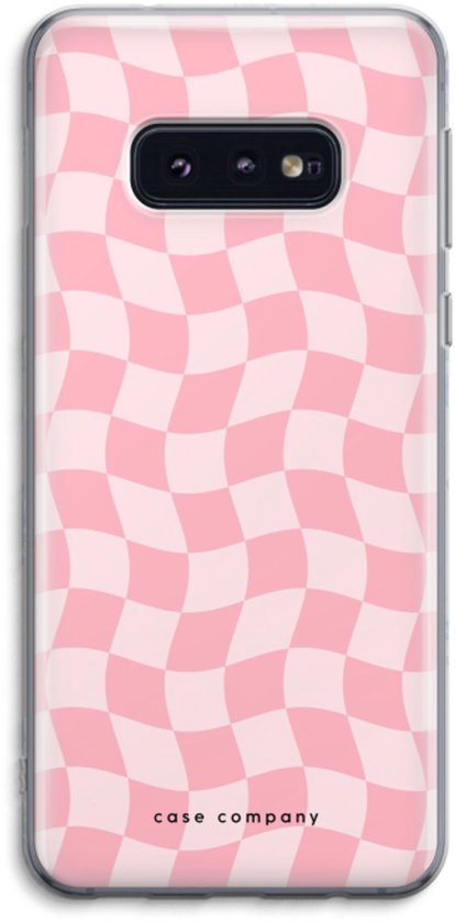 Case Company® - Coque Samsung Galaxy S10e - Grid Rose - Coque souple pour téléphone - Protection tous côtés et bord d'écran