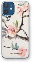 Case Company® - Coque iPhone 12 - Fleurs japonaises - Coque souple pour téléphone - Protection tous côtés et bord d'écran