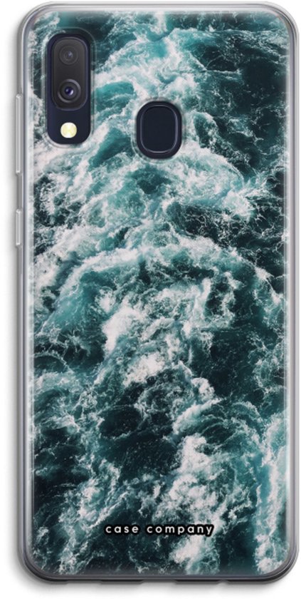 Case Company® - Coque Samsung Galaxy A40 - Vague de mer - Coque souple pour téléphone - Protection sur tous les côtés et bord de l'écran