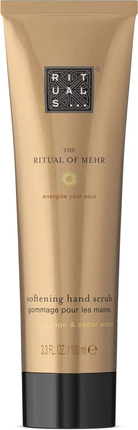 Gouden tube RITUALS The Ritual of Mehr handscrub, 100 ml.