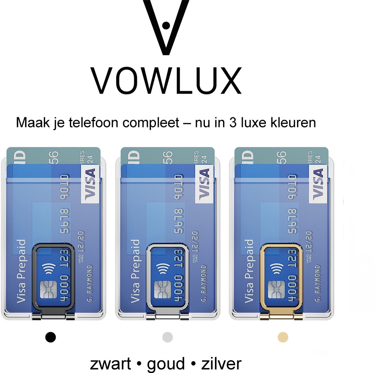 MagSafe Wallet Kaarthouder iPhone 12-17 Pro Max Plus Transparant 2 Pasjes Magnetisch Telefoonstandaard - Afbeelding 2