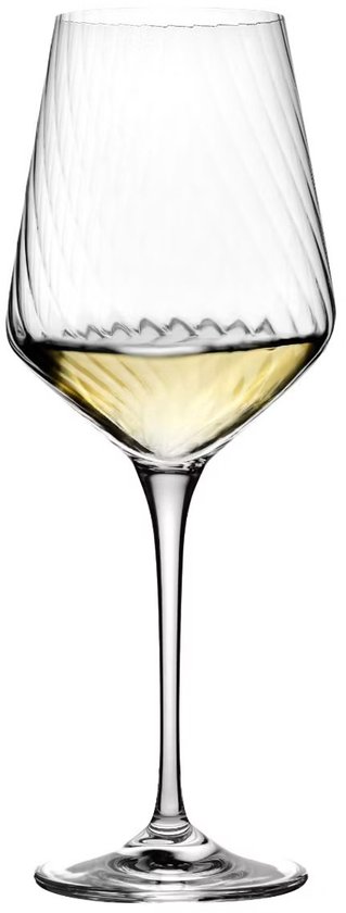 Krosno LUMI – 6er- Set de verres à vin blanc 450ml | Glas cristallin , Design optique moderne , Spülmachinegeignet | Pour Sauvignon Blanc & Pinot Grigio