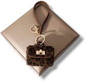 Sleutelhanger - tashanger - tasje - Bruin - Brown - Leopard - Key Chain - Bag charm