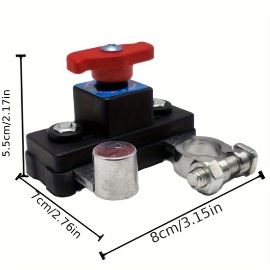 Coupe-batterie de voiture – Disjoncteur automatique 12 V/24 V – Sécurité contre les fuites de courant et protection de batterie – Universel