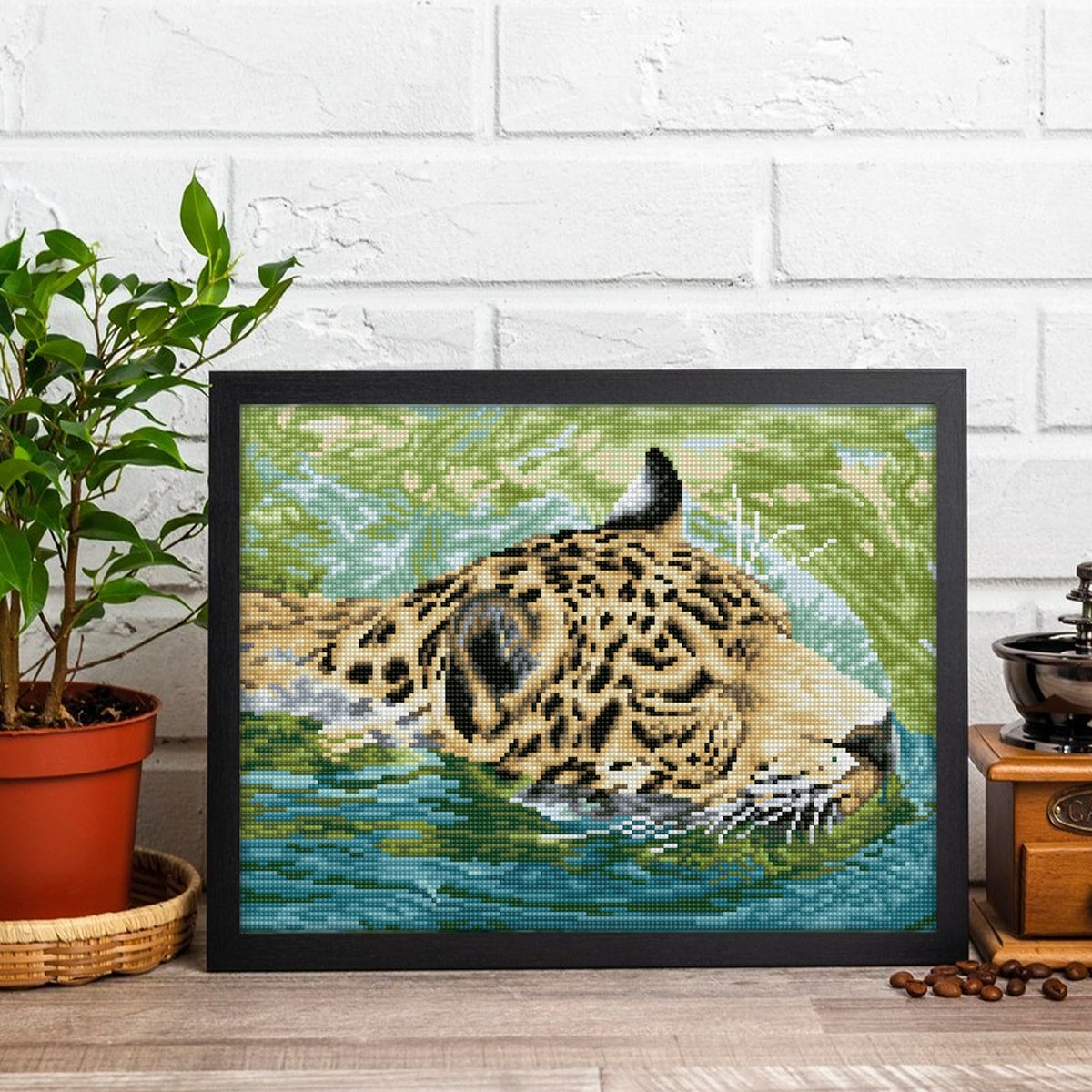 DIAMOND DOTZ Jungle Prince - Diamond Painting - 17.595 Dotz - 41x31 cm — afbeelding 6