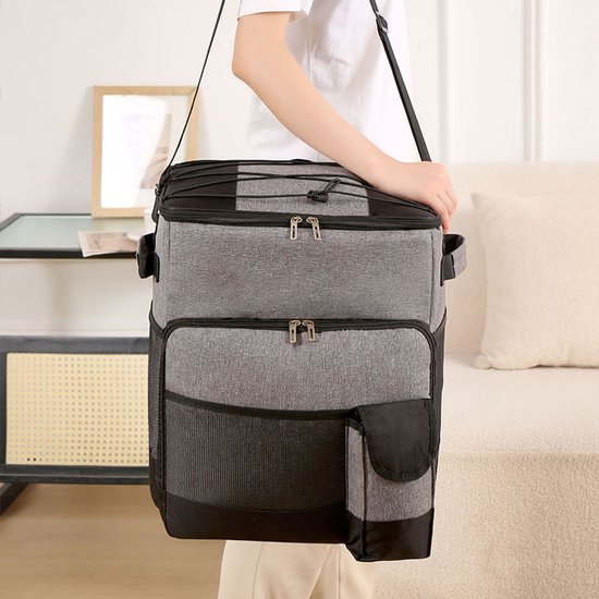 Geïsoleerde doos - Trolleykoeltas - Grote capaciteit - Trolleykoeltas - Picknicktas - Koelbox van Maple Leaf Bags — afbeelding 2