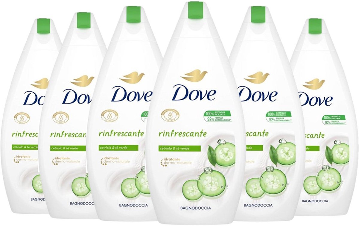 6x Dove Douchegel Refreshing 450 ml