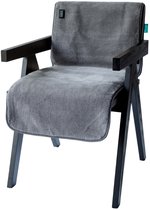 Qnuss Infrarood Warmtedeken - Elektrisch Stoelkleed - Draadloos - 135x45 cm - Grijs - Inclusief powerbank