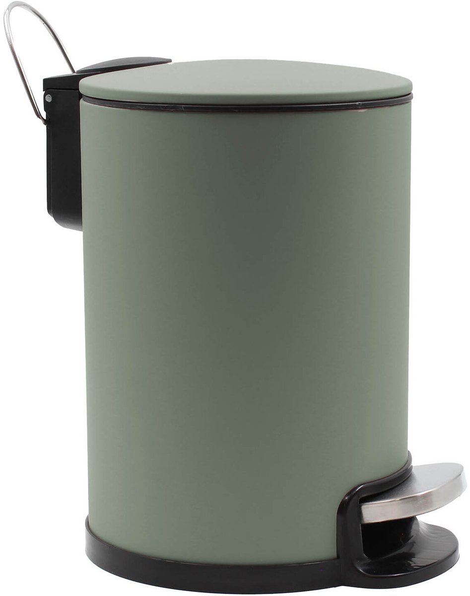 Badkamerafvalemmer met stille sluiting, 3 l, METALINE