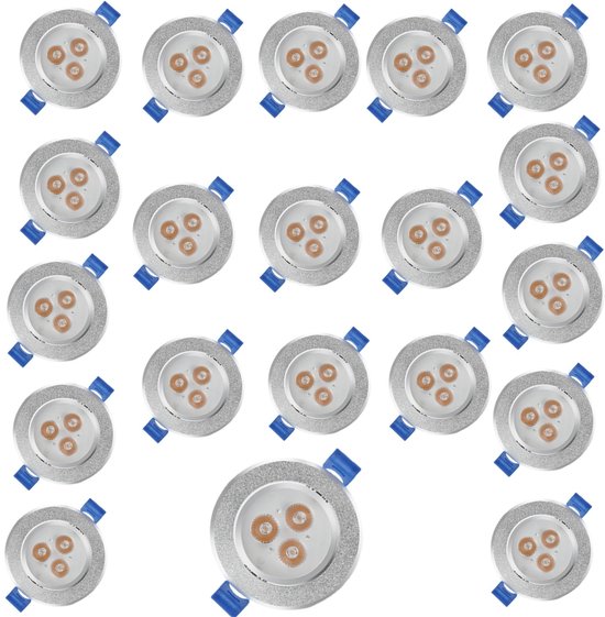 LED inbouwspot 5W 6 stuk Koud wit 6500k 420LM plafondlamp inbouwlamp Niet dimbaar