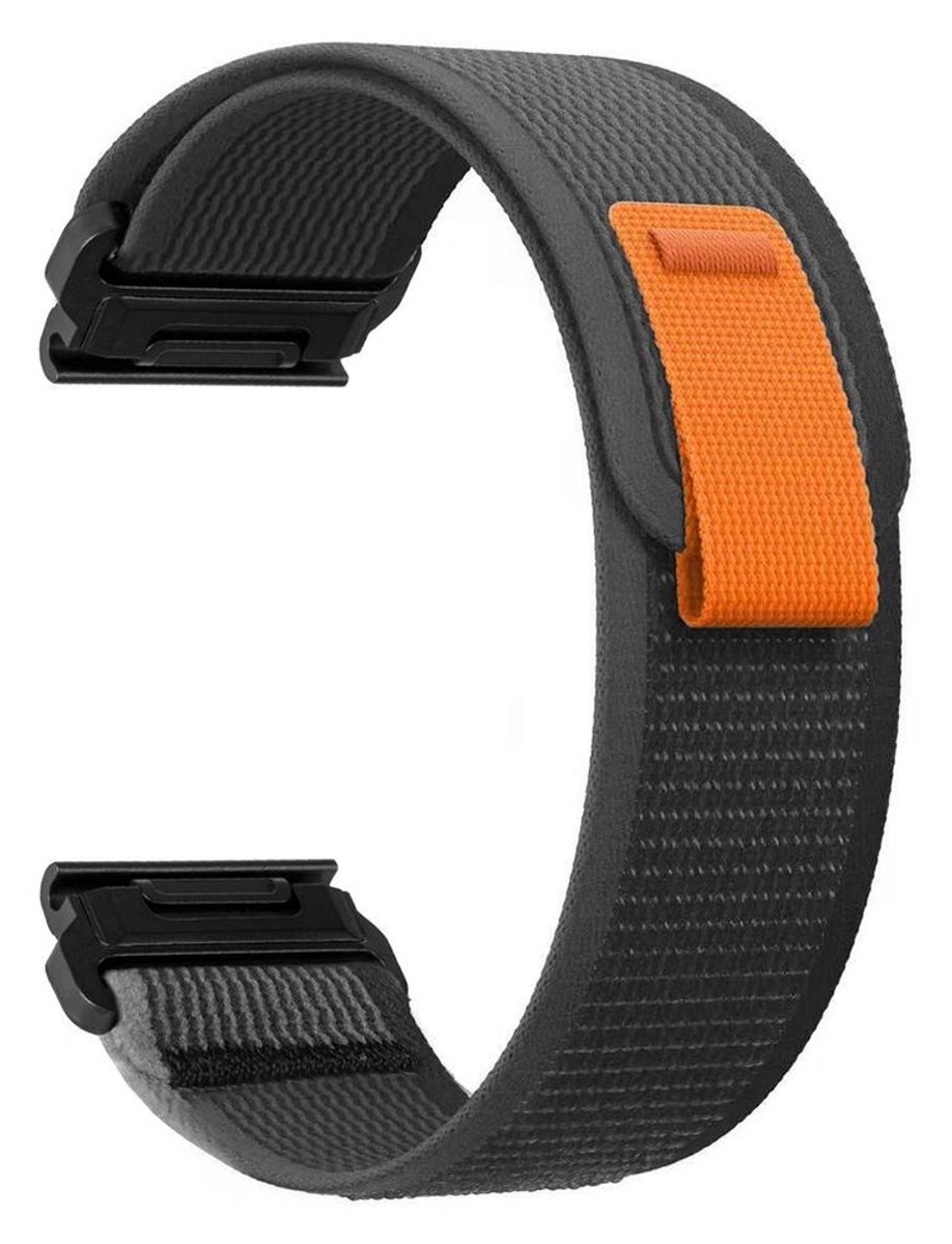 Universeel Horloge Bandje - Smartwatch Bandje 22MM - Verstelbaar - Nylon - Trail Loop - Grijs