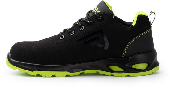 Chaussure de travail basse noire, modèle Ceryson, noire et jaune, marque Roly, pointure 38