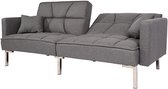Slaapbank MCW-K65, slaapbank logeerbed, slaapfunctie ligoppervlak 170x104 cm ~ stof/textiel grijs