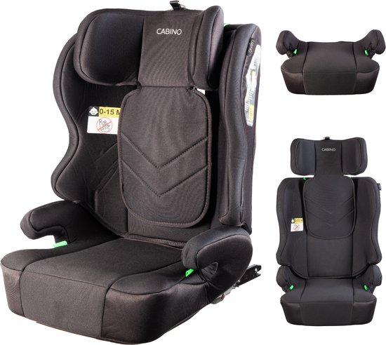 Cabino Autostoel Dynamic Groep 2/3 - Isofix - 100 - 150 cm I-Size - Zwart