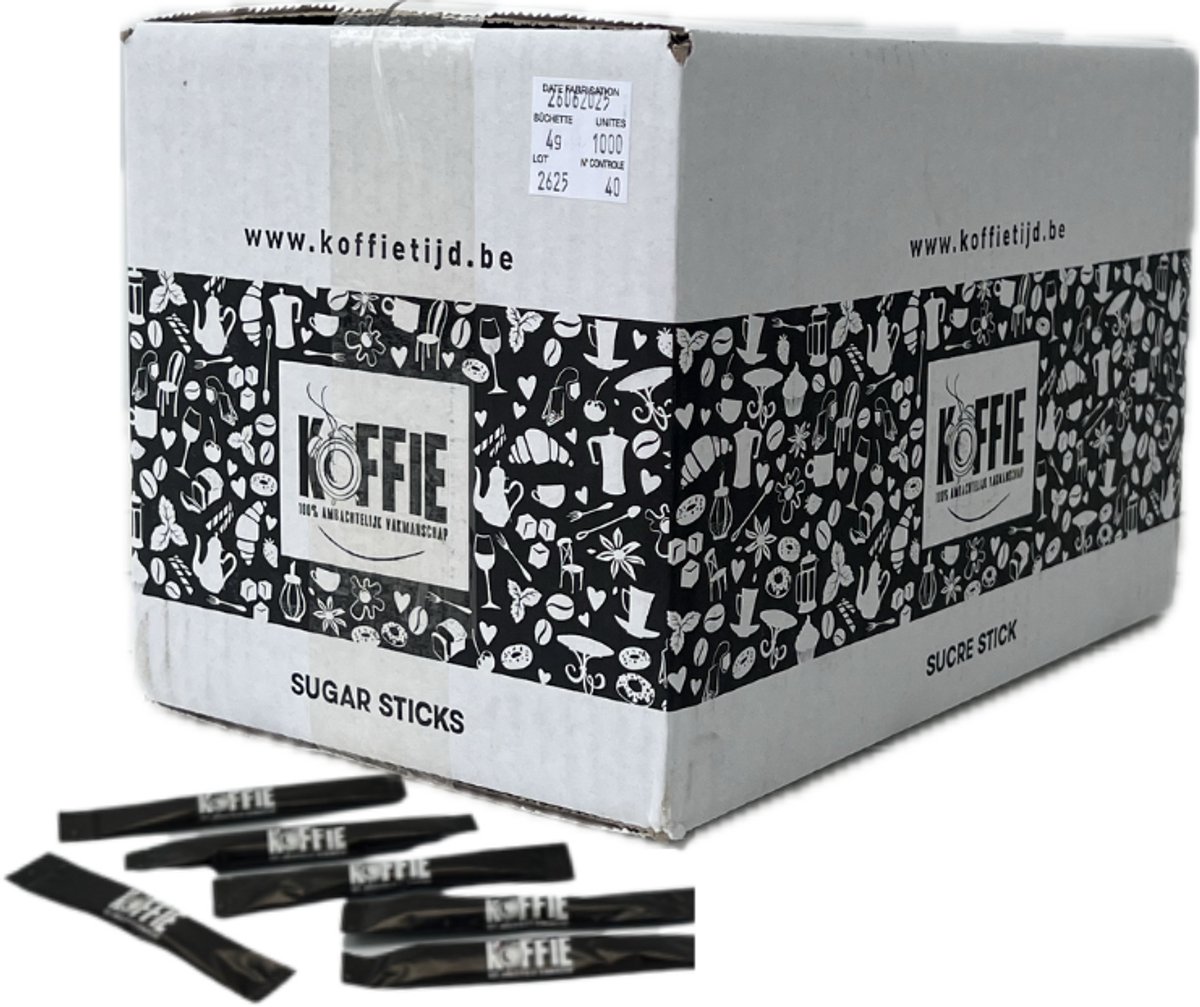 Suikersticks 1000 x 4gr Koffietijd
