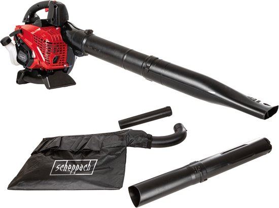 Scheppach Benzine Bladblazer LBH3500P - 25.4cc - Blaassnelheid 260 km/u - Met Zuig- en versnipperfunctie - 50L opvangzak