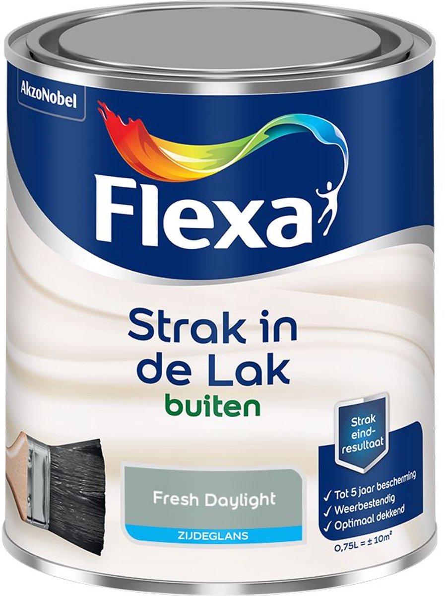 Flexa - Strak in de Lak Buitenlak Zijdeglans - Fresh Daylight - Mengverf - 0.75 L