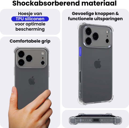 Coque iPhone 17 Pro en Siliconen iPhone - Transparente