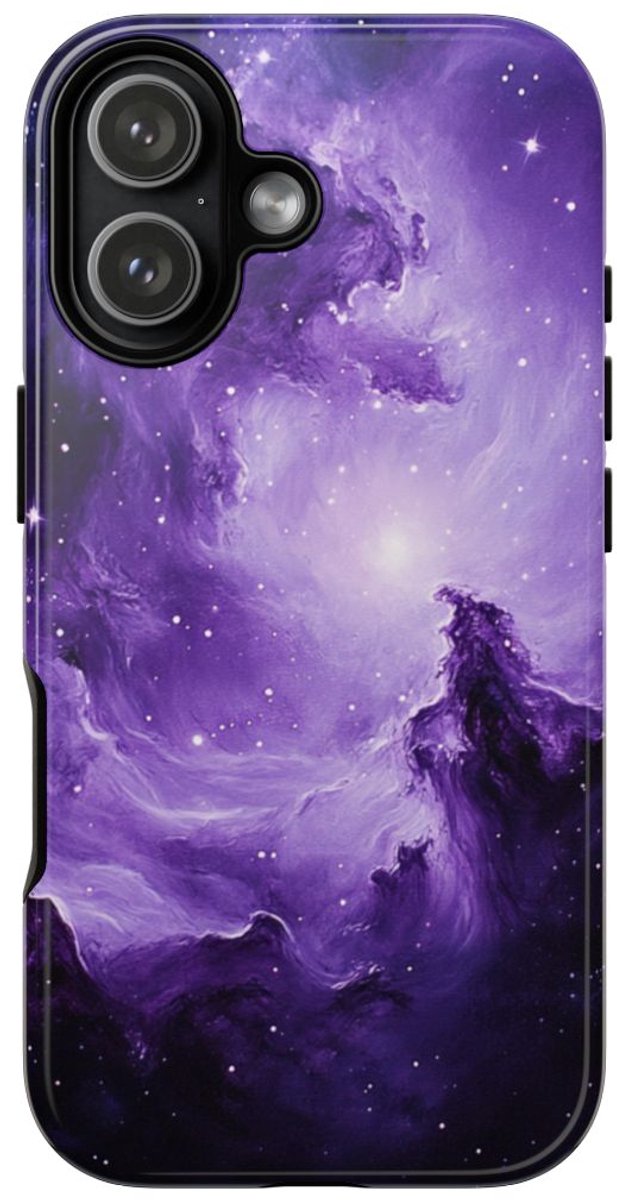 Paarse Nevelgalaxy – Telefoonhoesje Geschikt voor iPhone 17