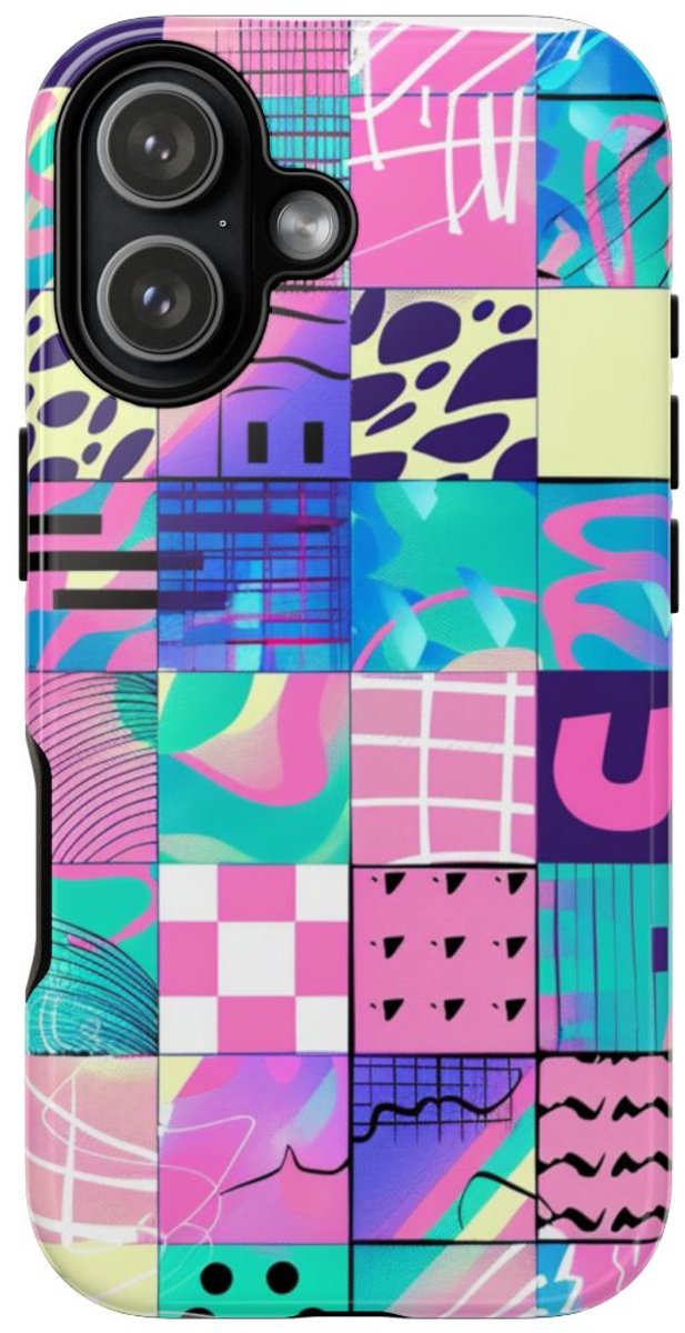 Kleurrijk Abstract Geometrisch Patroon – Telefoonhoesje Geschikt voor iPhone 17