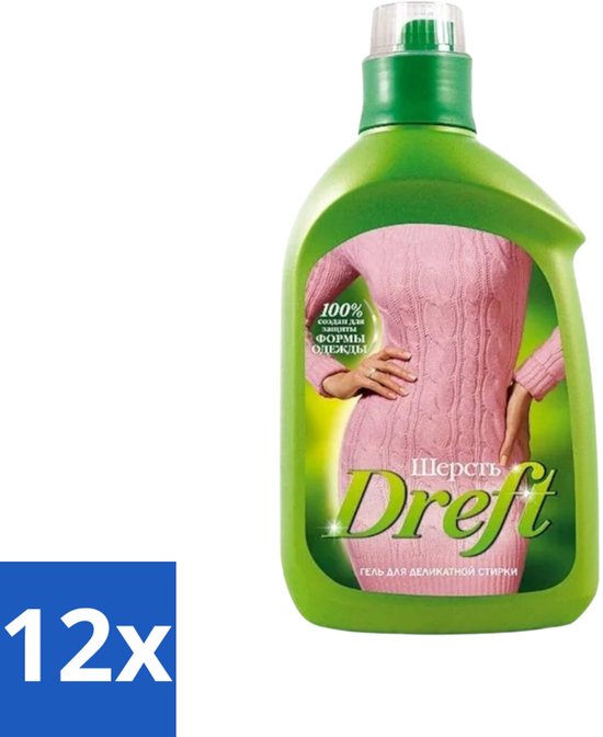 12 x Dreft - Vloeibaar Wasmiddel - Witte en Gekleurde Was - Voor Wol - 800 ml - Wasmiddel Wol - Wasmiddel Delicate Stoffen - Vloeibaar Wasmiddel - Wolwasmiddel - Wasmiddel Voor Wol