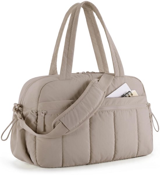 Geweo Reistas Handbagage 40x30x20 - Weekendtas dames - handbagage vliegtuig -handbagage tas ryanair transavia - Bruin