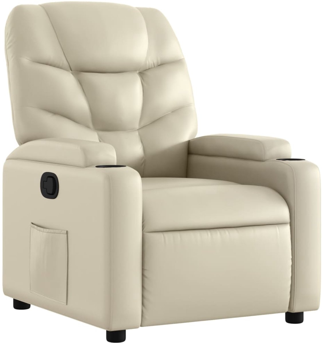 vidaXL Relaxfauteuil - Crème - Kunstleer