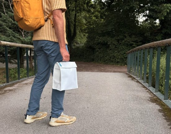Retulp Fridgebag - Lunchtas - Koeltas - Koeltasje klein - Gemaakt van koelkast - Koeltas lunch - 9 liter - 2 Stuks - Groen - Wit van Merkloos — afbeelding 4